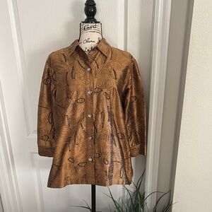 Blue Bayou Floral Design Top